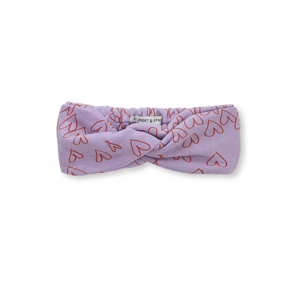 Turban headband hearts