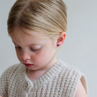 BRIGHT GEM STICK ON EARRINGS