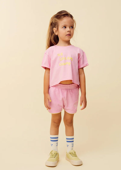 Terry sport shorts pink
