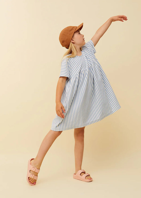 Striped A-line dress