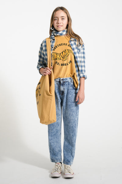 Unisex trousers | Washed blue denim