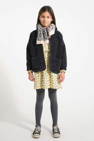 Paded jacket "rock star" print