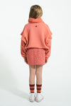 Knitted scarf animal print