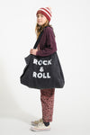 XL bag "rock & roll" print