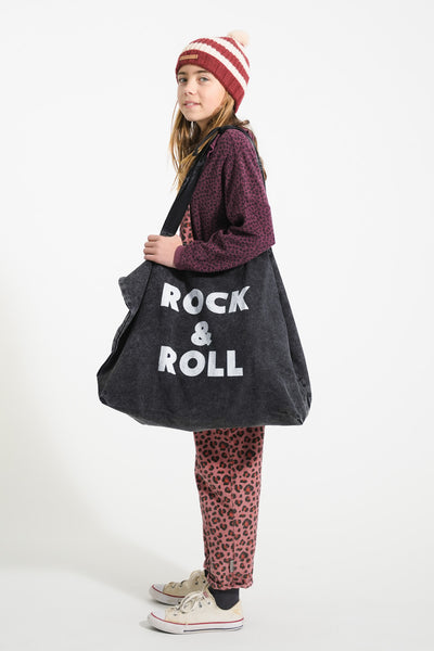 XL bag "rock & roll" print