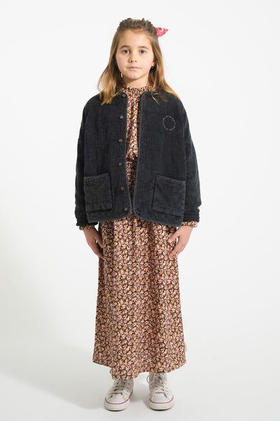 Paded jacket "rock star" print