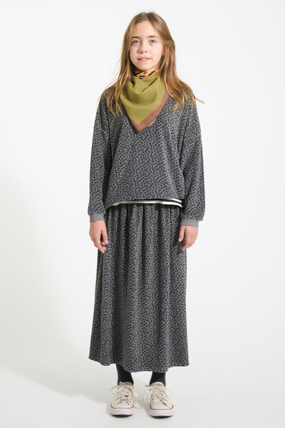 Long skirt animal print