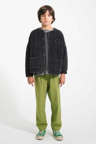 Paded jacket "rock star" print
