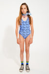 swimsuit w/ back bow black tigers