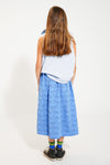 long skirt w/ front pockets black tigers