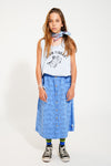 long skirt w/ front pockets black tigers