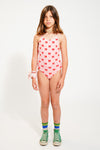 swimsuit w/ crossed straps red bows