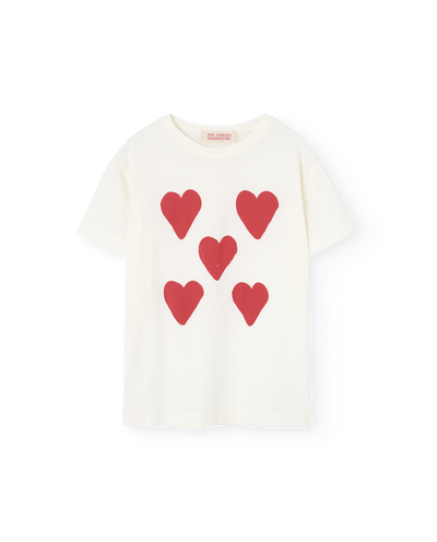 Hearts White Rooster T-Shirt