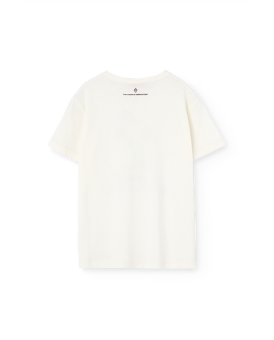 Flowers White Rooster T-Shirt