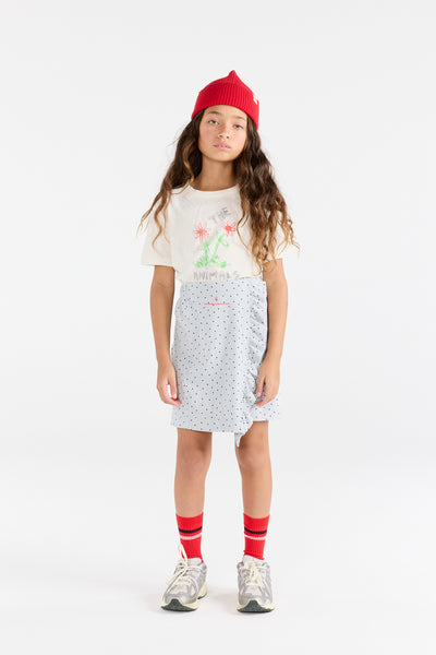 Flowers White Rooster T-Shirt