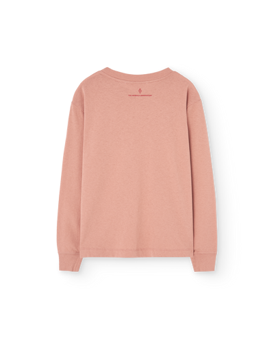 Hearts Coral Dog Long Sleeve T-Shirt