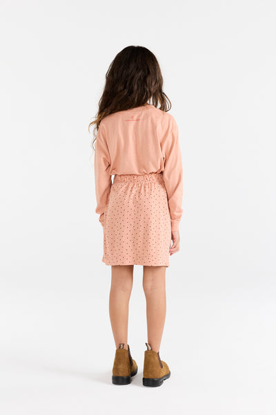 Hearts Coral Dog Long Sleeve T-Shirt