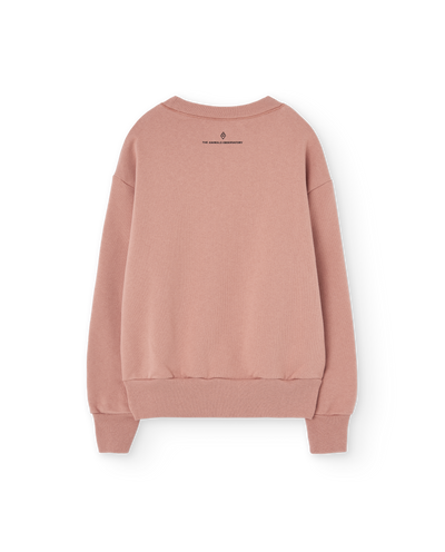 Flowers Dusty Coral Bear Sweatshirt