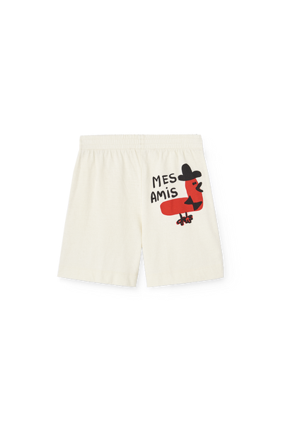PELICAN KID SHORT SWEATPANTS White