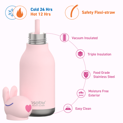 BESTIE ANIMAL BOTTLE BUNNY 475ml