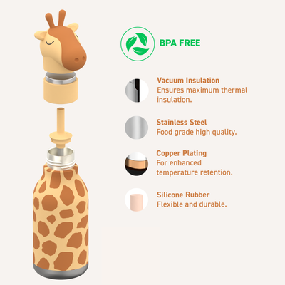 BESTIE BOTTLE GIRAFFE 475ml