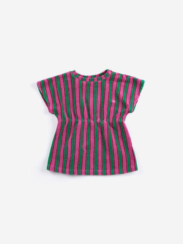 Bobo Choses Striped terry cloth dress