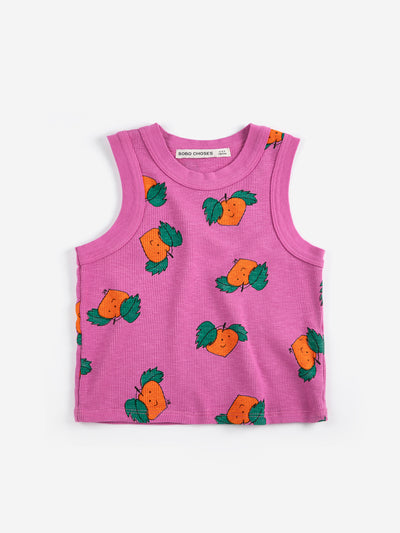 Tangerine all over tank top