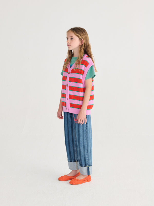 Pickles The Dog Striped denim pants