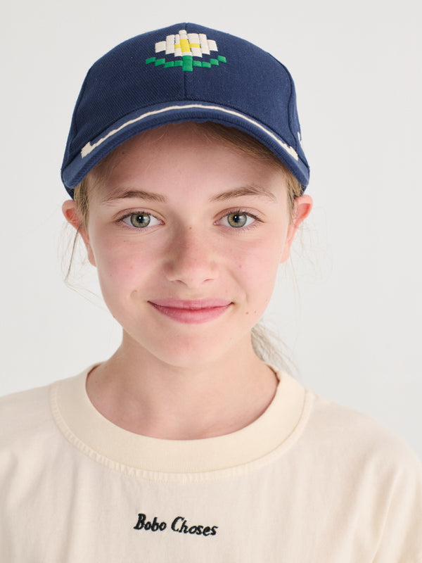 Pixel Daisy twill cap
