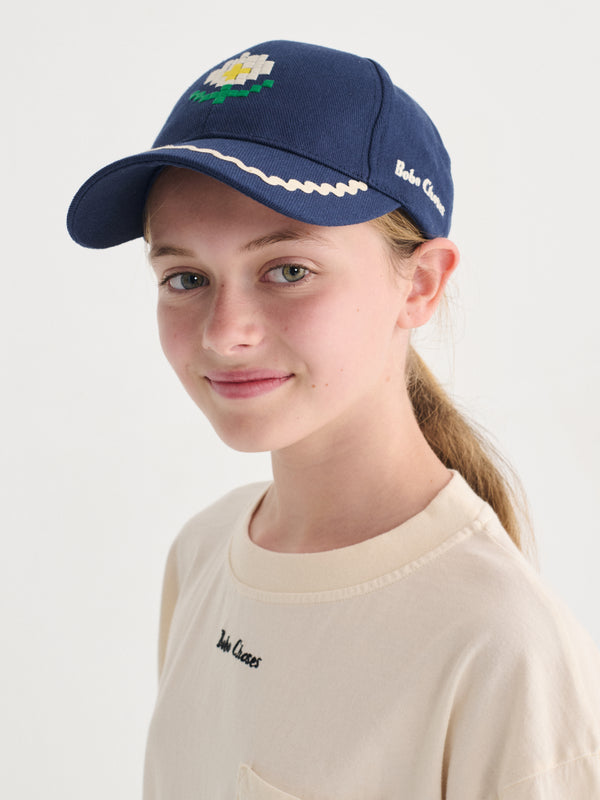 Pixel Daisy twill cap