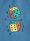 Roll the dice light denim pants