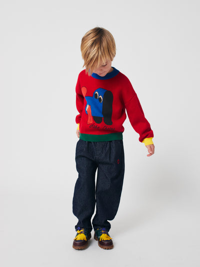 Tic Tac Toe denim pants