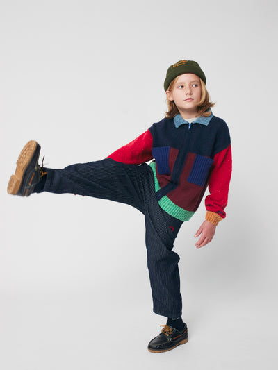 Tic Tac Toe denim pants