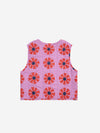 Kaleidoscope all over quilted woven vest