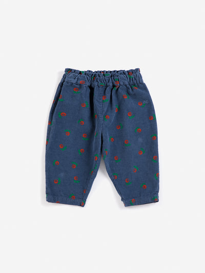 Stamp Bloom all over corduroy pants