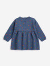 Stamp Bloom all over fleece dress