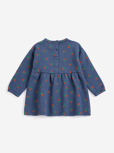 Stamp Bloom all over fleece dress