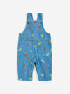 Mush Monster Duo all over corduroy overall