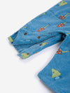 Mush Monster Duo all over corduroy overall