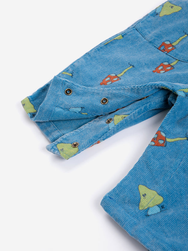 Mush Monster Duo all over corduroy overall