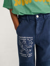 Mr. Footish knee pads woven pants