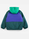 Almost Moiré all over reversible anorak