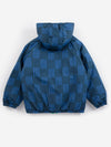 Almost Moiré all over reversible anorak