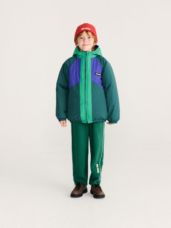 Almost Moiré all over reversible anorak
