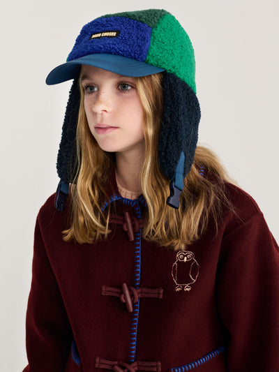 Bobo Choses color block sheepskin chapka