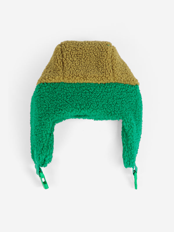 Bobo Choses color block sheepskin chapka