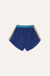 Blue Color Block Shorts