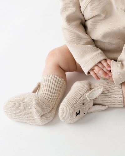 Maicer Merino Wool Booties | Bunny