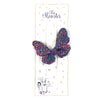 Hair Clip Glitter Butterfly Blue