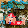 Hair Clip Cool Glitter Dog